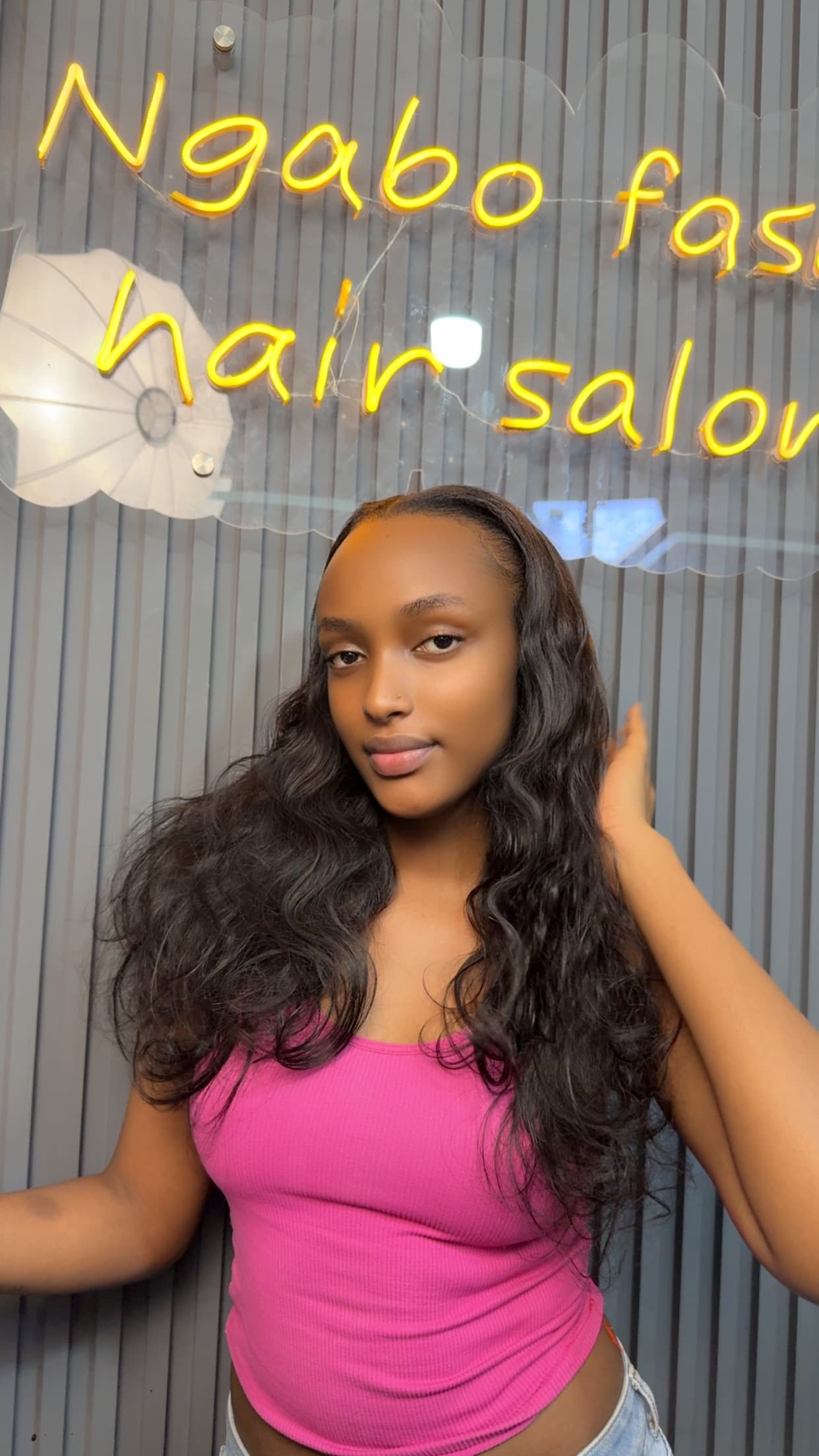 Brezilian 22inches 2 bundle at Ngabo Fashion hair salon, Kigali