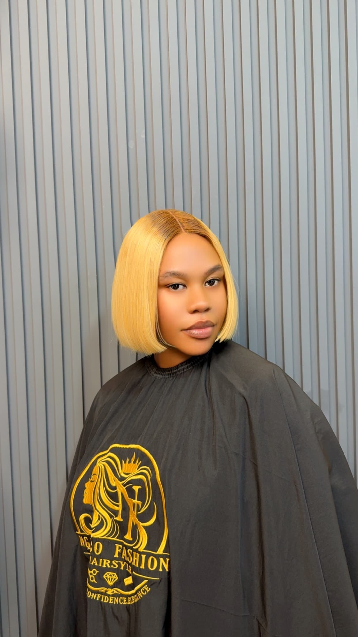 Bob wig at Ngabo Fashion hair salon, Kigali